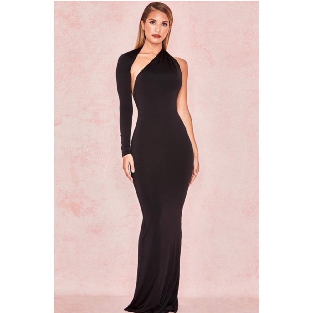 House of cb Merveille dress gown one shoulder